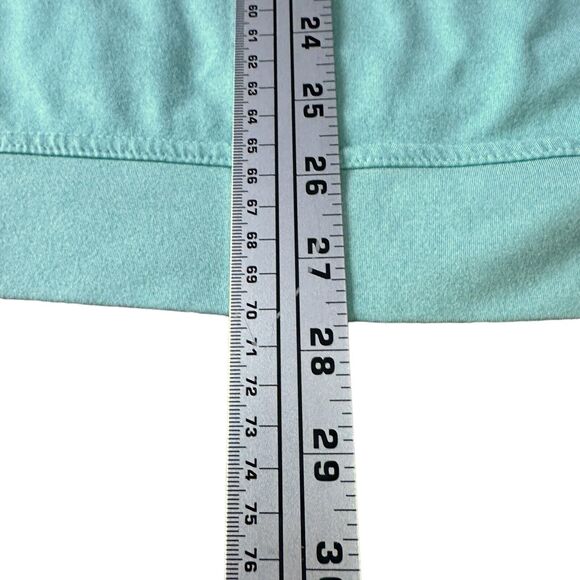 Rhoback 1/4 Zip Golf Shirt Men's Large Aqua Blue Green Performance Long Sleeve - Picture 8 of 8